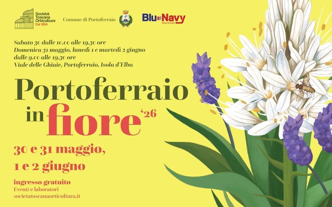 Portoferraio in Fiore – Mostra Mercato di Piante e Fiori Primaverile – Dal 30 Maggio al 2 Giugno 2026